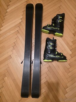 Lyže Fišer 120cm vč. lvázání a lyžáků EU36 230mm komplet - 3