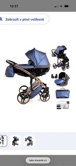 Junama modrý kočárek - 3
