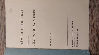 Návod k obsluze Octavia Combi 1969 - 3