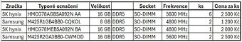 Paměti do notebooku DDR5 - 3