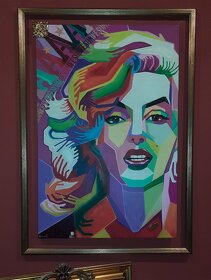 Obraz akryl na plátně Pop Art Kubismus - Marylin Monroe - HX - 3