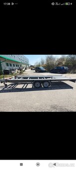 Prodám Přívěs autopřepravník sklopný STK plátna Úložná plo - 3