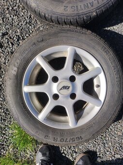 Prodám pneu+disky 165/70 R 13 - 3