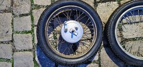 Přední ráfek s pneu + brzdový štít Jawa 16" - 3