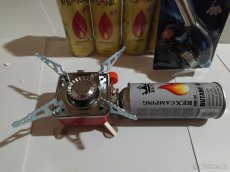 Plynový vařič + 4 kartuše + hořák zdarma - 3