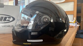 přilba na motorku HJC V10 černá lesk nebo mat - 3