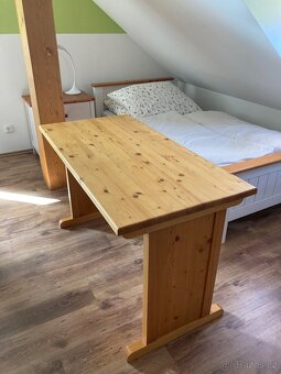 Masivní dubový stůl do kanceláře/pokojíku - 3