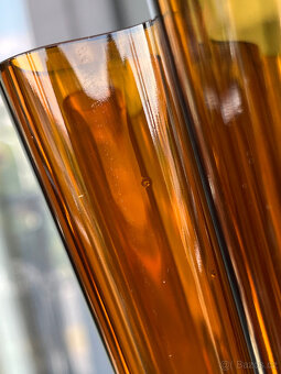 Rosenthal Křišťálová váza Flux Amber 14 cm, H. Paul - 3