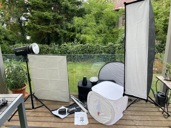 HELIOS 300C Kit - světla, softboxy, deštníky, stativy, atd. - 3
