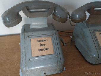 Nádražní (drážní) telefony, vlaky 50tá léta Německo  2 ks - 3