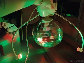 Disco koule na strop nebo zem průměr 20 cm - 3