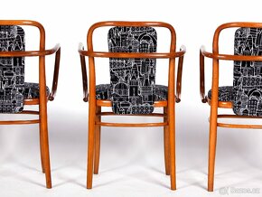 Židle, křesílka TON, návrh J Hoffman, 4ks - 3