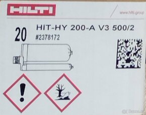 Chemická kotva - LEPICÍ HMOTA HILTY HIT-HY 200-A V3 - 3