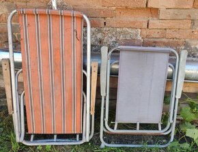 Retro skládací křeslo - na renovaci - 3