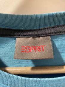 Pánské modré tričko Esprit - 3