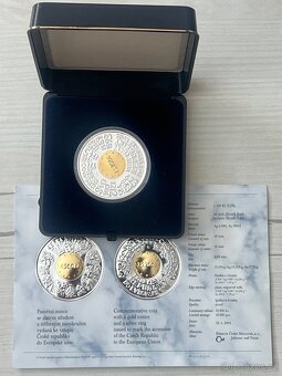 Zlato / zlatá +stříbrná ,bimetalová mince 2500 - 3