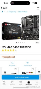 Základní deska + RAM + CPU + chladič - 3