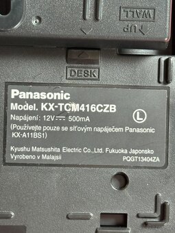 Bezdrátový telefon Panasonic KX-TCM416CZB - 3