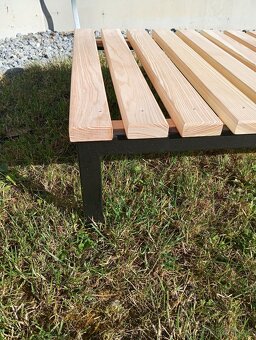 Lehátko z modřínu a kovu - 3