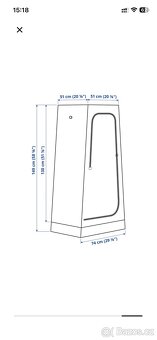 Šatní skříň bílá - 3