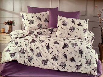 Celá sada s prostěradlem levandule - 3