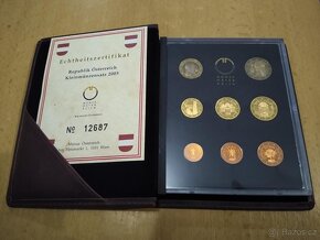 Sada oběžných euro mincí 2003 - Rakousko - PROOF - 3