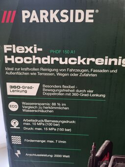 vysokotlaký čistič, NOVÝ, Parkside - 3