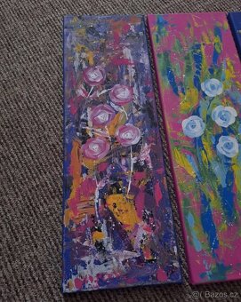 Ručně malované obrazy akryl - 3