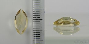 Citrín, naveta - 1,59 ct. - 3