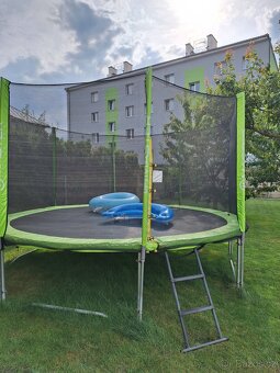 TRAMPOLÍNA MASTER 426 CM - SET (TRAMPOLÍNA + OCHRANNÁ SÍŤ + - 3