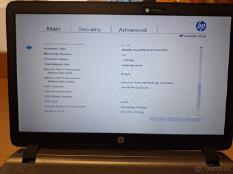 HP ProBook 450 G2 - displej + celé víko + panty, plně funkčn - 3