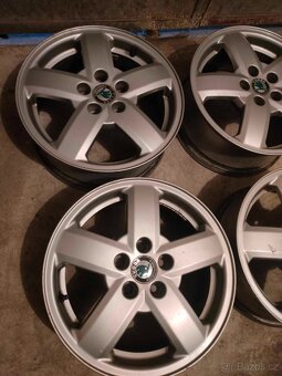 4ks alu Škoda 5x100 r15 - 3