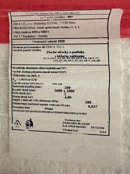 Pochozí tepelná izolace - EPS 100 - 20 cm - 16 m2 - 3