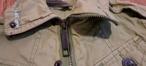 PODZIMNÍ BAVLNĚNÁ/PLÁTĚNÁ BUNDA  zn. GIRL ZONE vel. XS/ 152 - 3