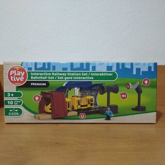 Playtive Dřevěná železnice Nádraží NOVÉ - 3