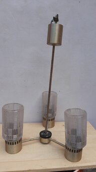 Skleněná stínítka, starý lustr - 3