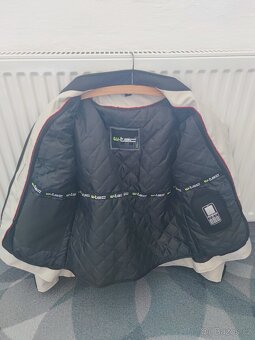 Dámská moto bunda W-TEC Lucina – šedá/krémově bílá - 3