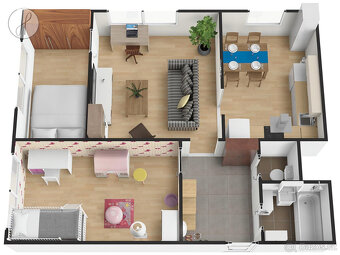 Pronájem bytu 3+1 59 m² Vlnařská, Liberec-sídl. Broumovská - 3