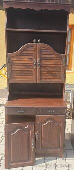 Starý retro kuchyňský nábytek, kredenc - 3
