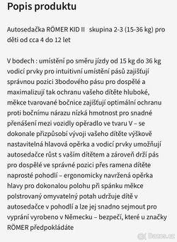 Autosedačka Britax Römer Kid II Black 2021 - 3