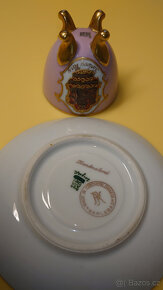 Porcelán - starožitný šálek s podšálkem - 3