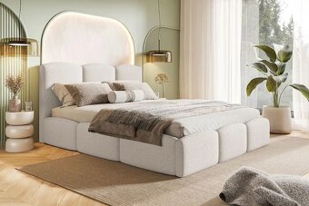 Manželská postel se zvedacím roštem Silvie - 3