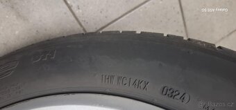 PRODÁM ALU KOLA VW PASSAT 5X112R16 + TÉMĚŘ NOVÉ LETNÍ PNEUMA - 3