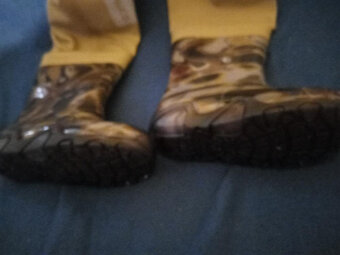 NOVÉ dětské nepromokavé kalhoty  a holínky 24-25 (brodící) - 3