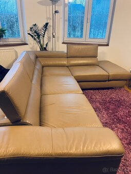 Kožená rohová sedačka 5 místná - 3