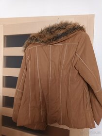 Podzimní dámská bunda velikost S ,odnímatelný kožíšek - 3