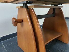 nastavitelný konferenční stůl stolek bez desky - 3