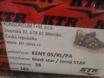 Dětské sandály KTR velikost 28 - 3
