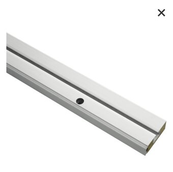 Záclonové kolejničky 1 drážkové Gardinia, bílá barva, různé - 3