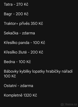 Hračky na písek + křesílka/ prodej pouze všeho najednou - 3